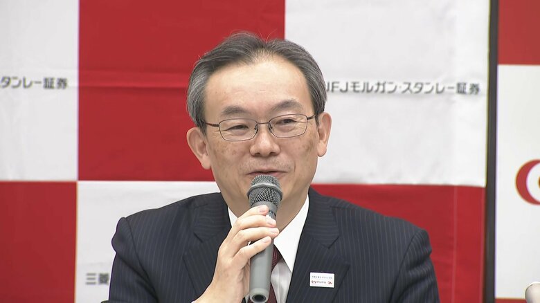 三菱UFJ銀行の半沢淳一頭取（60）