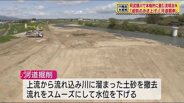 福島県内の12箇所で進む「河道掘削」