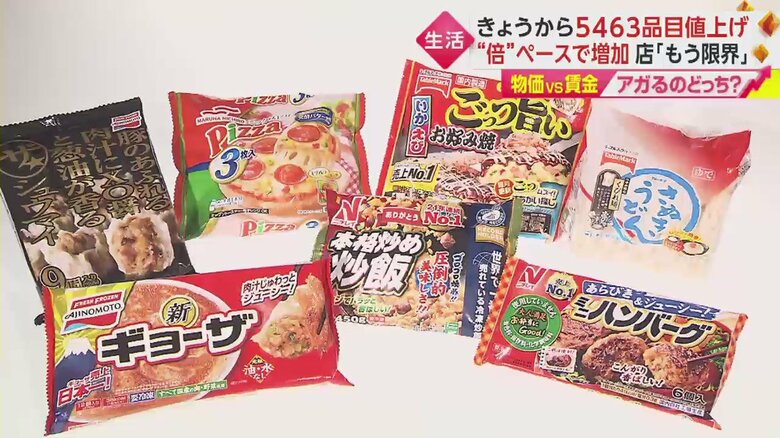 2月1日～　加工食品など5463品目が値上げされた