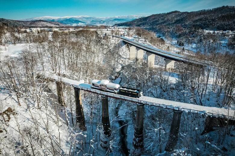 【北海道】旧三井芦別鉄道炭山川橋梁（2023年1月撮影）