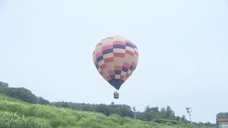 気球にのって空中散歩へ