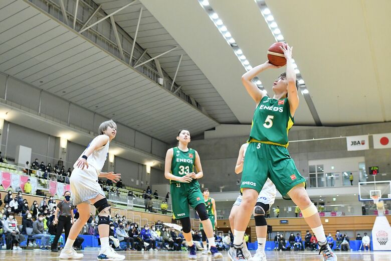 GAME1で25得点と大活躍の藤本愛瑚選手（10月31日、東京羽田戦より）