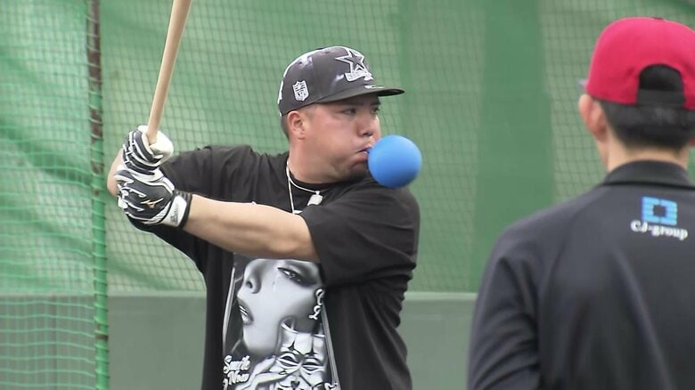 球界屈指の飛ばし屋！山川穂高選手の風船をバッティング練習法②