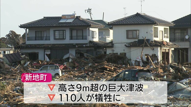 津波が押し寄せた家屋