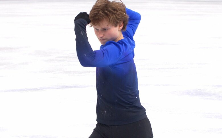 2023年の世界選手権でフリーの演技を披露するマリニン