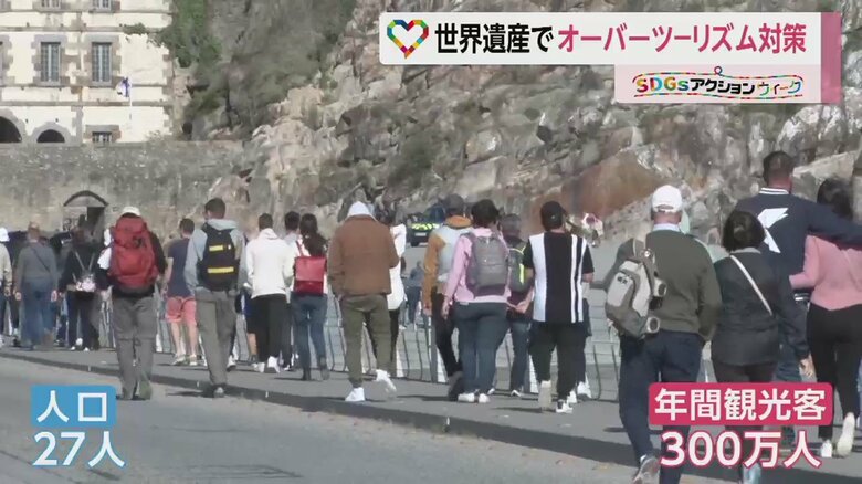 人口27人の島に年間300万人が訪れる