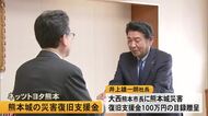 ネッツトヨタ熊本が熊本城災害復旧支援金を熊本市に贈呈【熊本】