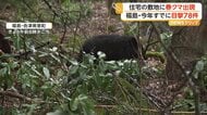 住宅の敷地にクマ出没　2日連続の目撃に住民「大きさはともかくクマは怖い」　福島・会津美里町