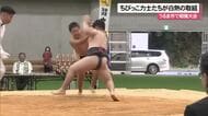 子どもたちの白熱した取り組みに声援　第一回太名嘉組杯小・中学校相撲大会