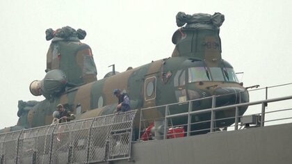 自衛隊が海外初の消火活動　インドネシアの山林火災でCH-47ヘリによる消火開始
