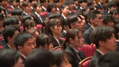 『クスリのアオキ』入社式 青木社長「成長の実感で仕事は面白くなっていく」新人達は来週には全国の店舗へ