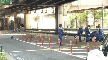 東京・日本橋でひき逃げか　50代くらいの男性死亡　「中央車線に倒れていた人をひいたかも」通報者と別の車のバンパーなど散乱