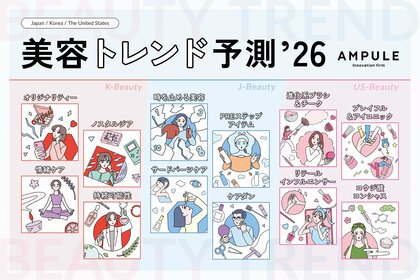 美容特化型イノベーションファーム「ampule」×Glowdayz×Cosme Hunt　「日韓米美容トレンド予測2026」を発表