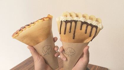 パリパリ新食感！東京・表参道で人気のクレープ店が長野県内に初進出　第3次ブーム！？　11月、松本市の駅前大通りにプレオープン