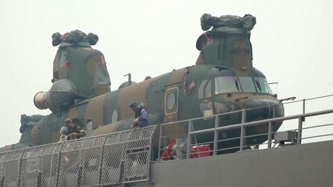 自衛隊が海外初の消火活動　インドネシアの山林火災でCH-47ヘリによる消火開始
