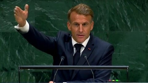 フランス・マクロン大統領「ジャングルの掟のもとで生きるのか」　国連総会で“力による支配”に警鐘　ガザやAIにも言及