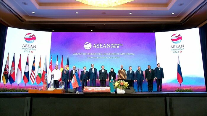 インドネシアでASEAN関連の外相会合が開催されている(13日)