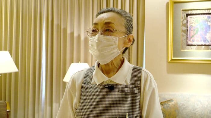 44年にわたり働いてきた客室係の首藤幸子さん