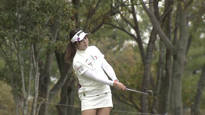 練習ラウンドでの都選手