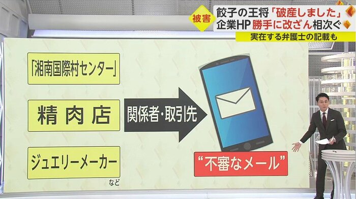 “不審なメール”まで送られたという