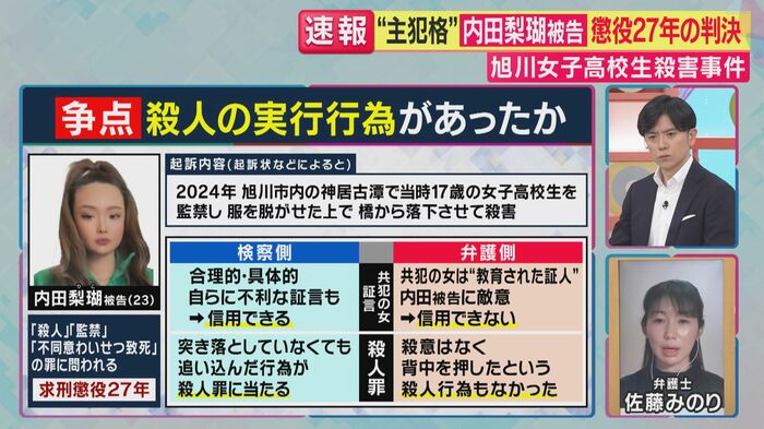 争点は「殺人の実行行為があったか」(関西テレビ「旬感LIVE とれたてっ!」より)