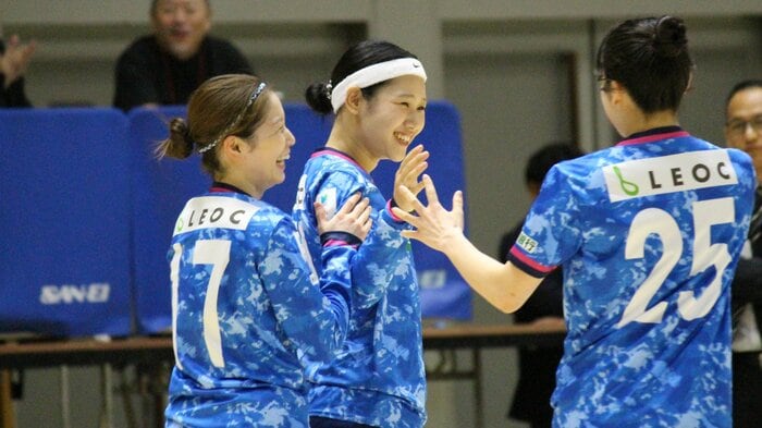 女子Fリーグ初得点を決めた土谷美晴選手