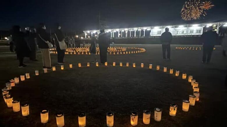 震災の犠牲者を追悼　キャンドルの灯りに想いをのせて＜福島県白河市＞｜FNNプライムオンライン