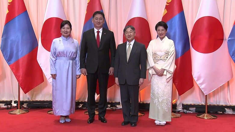 モンゴルで晩さん会に出席された天皇皇后両陛下