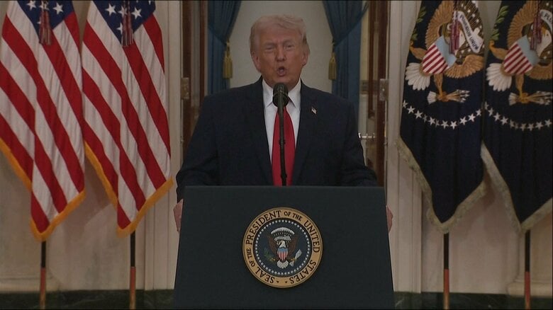 国民に向けた演説で「遠からず米軍を帰還させる」