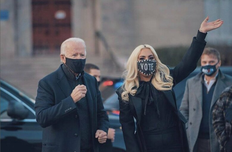 レディー・ガガさんは2020年にバイデン氏の支持を表明（インスタグラムより）