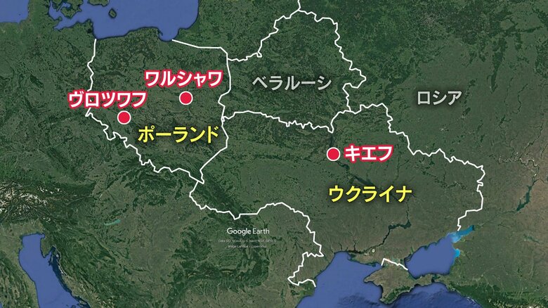 地図（Google　Earthより作成）