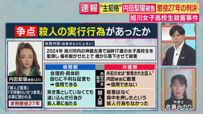 争点は「殺人の実行行為があったか」（関西テレビ「旬感LIVE とれたてっ！」より）