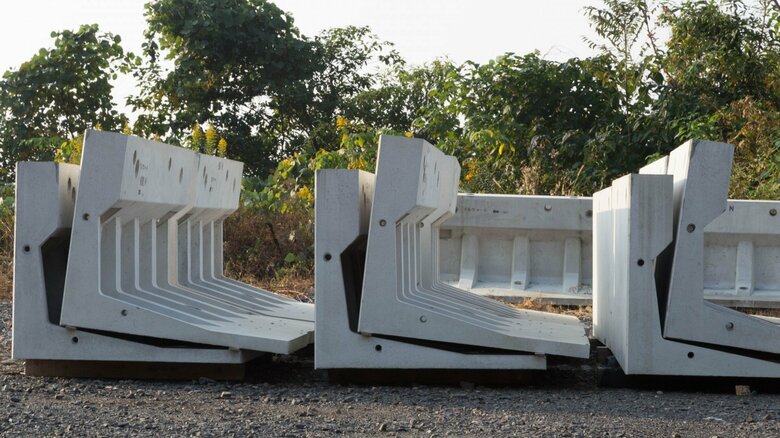 片持ち梁式（鉄筋コンクリート擁壁）のイメージ