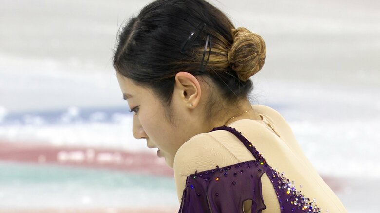 2024年の四大陸選手権で悔しがるイ・ヘイン