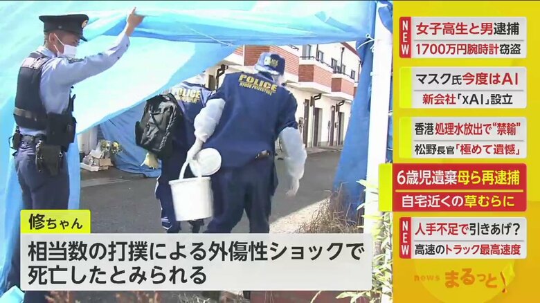 修ちゃんは、“相当数の打撲”で死亡したとみられている