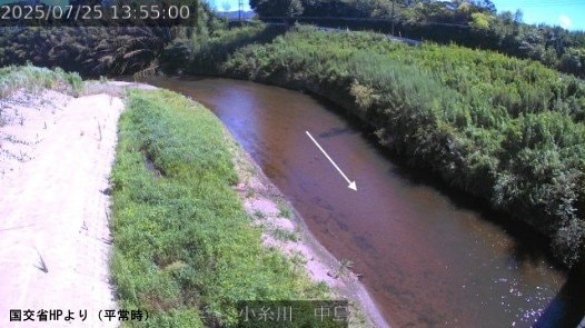 平常時の小糸川の様子