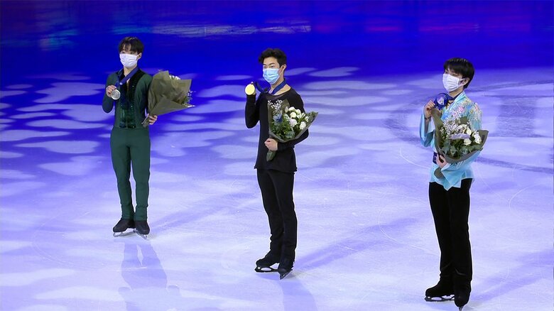 鍵山優真は初出場で銀　羽生結弦は銅