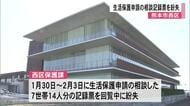 熊本市西区　生活保護の申請相談した１４人分の個人情報記録票を紛失