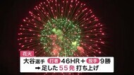 大谷選手の地元で“祈願”花火 19日MVP発表<岩手・奥州市>