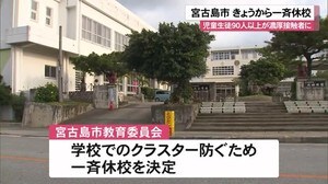 児童生徒90人以上が濃厚接触者に 沖縄・宮古島の小中学校が一斉休校