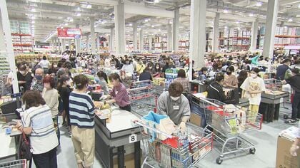 周辺では朝から大渋滞も…名古屋市内に初の『コストコ』オープン　予想上回る客が詰め掛け「朝5時半」開店