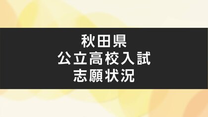 【全掲載】秋田県公立高校入試　全日制の志願倍率一覧（変更前）　一般・特色合わせた総志願倍率「0.84倍」　学校学科別の最高倍率は金足農業・生物資源科「1.54倍」