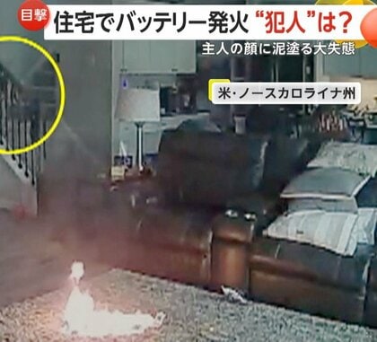 「良い子にしなさい！」ペット犬が噛んで“モバイルバッテリー”発火　飼い主の“消防署員”に泥を塗る大失態　アメリカ・ノースカロライナ州