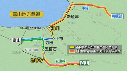 町の背骨」富山地方鉄道立山線、廃線危機から救えるか？観光客から宿泊