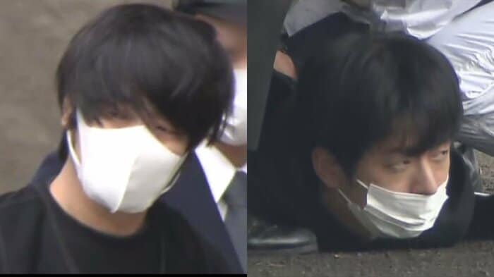 左:2022年に安倍元首相襲撃した山上徹也被告 右:2023年に岸田前首相を襲撃した木村隆二被告