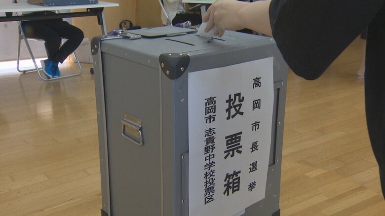 高岡市長選挙　投票率は55.65％ 前回選挙を3.06ポイント下回る｜FNNプライムオンライン