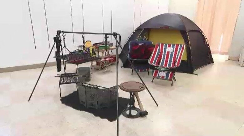 全国の人気キャンプ用品が集結　“ありそうでなかった”アイテムがずらり　カスタムLEDランタンも　岩田屋本店で18日まで　福岡市｜FNNプライムオンライン