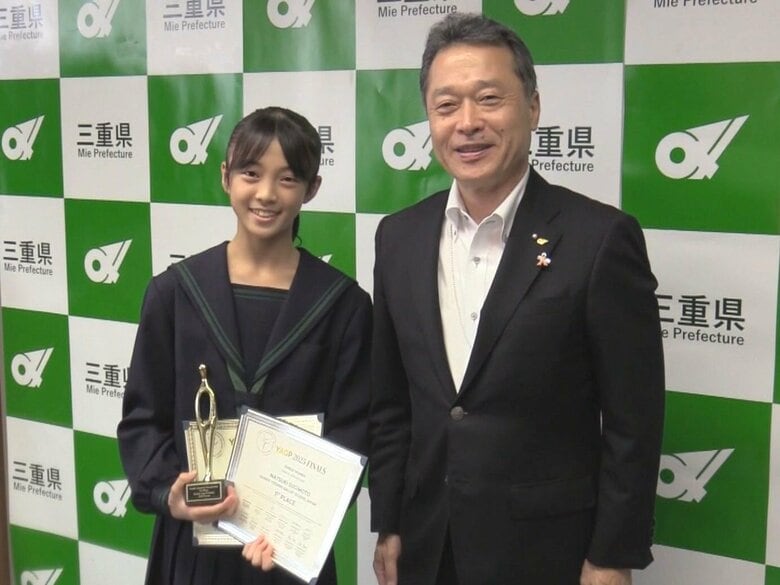 若手バレエダンサーの国際大会で1位に…中学1年生の杉本奈槻さんが知事に活躍を報告「完璧なダンサーになりたい」｜FNNプライムオンライン