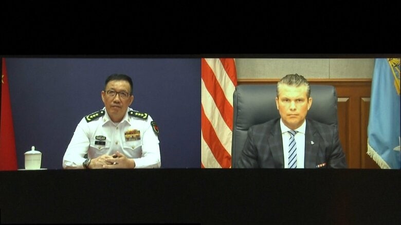 米中防衛相がオンライン会談　ヘグセス長官「中国との対立を求めない」　台湾や南シナ海などについて協議｜FNNプライムオンライン