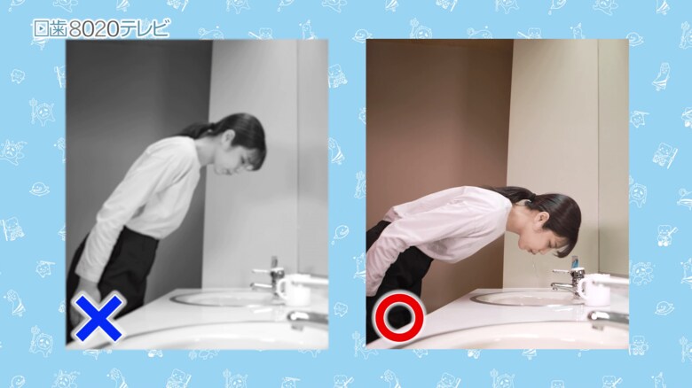 出典：日本歯科医師会ＨＰ内の日歯8020テレビ 「ウィズコロナ時代の歯のみがき方　口を閉じてみがきましょう」